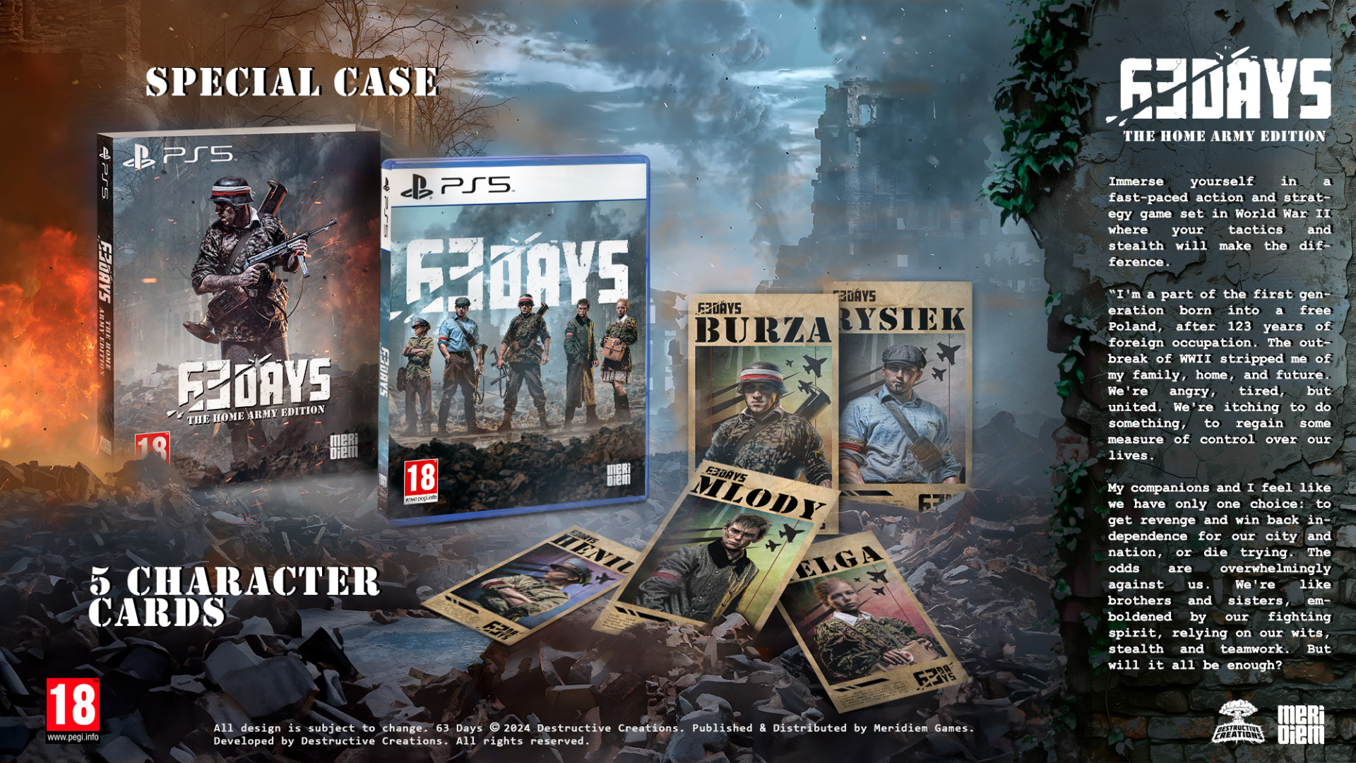 Where to Pre-Order 63 Days The Home Army Edition for PS5