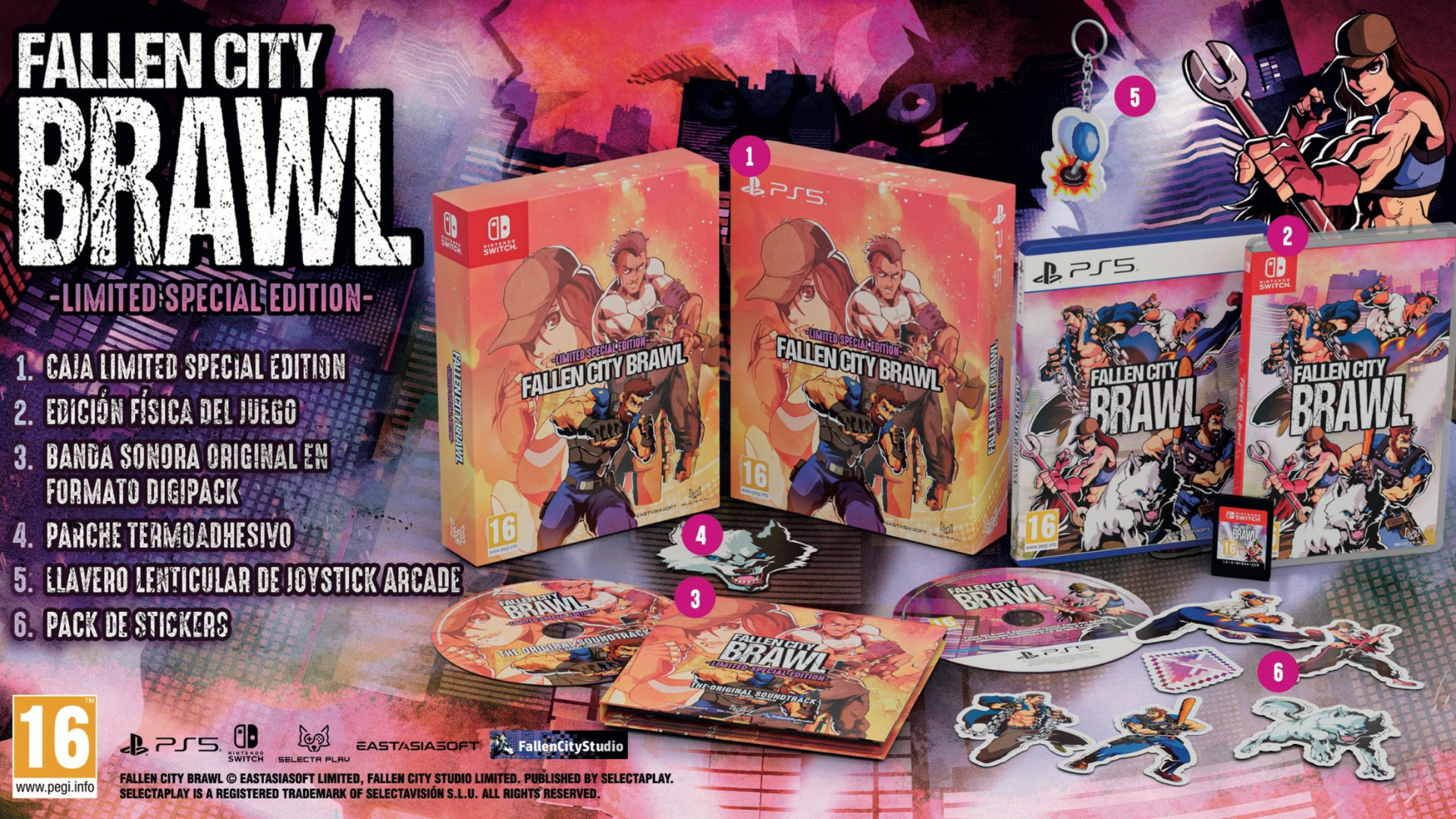 Fallen City Brawl Special Edition Announced for PS5 and Nintendo Switch