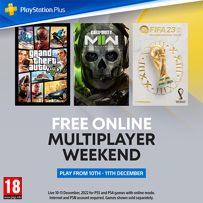 FREE Online Multiplayer Weekend on PS5 & PS4