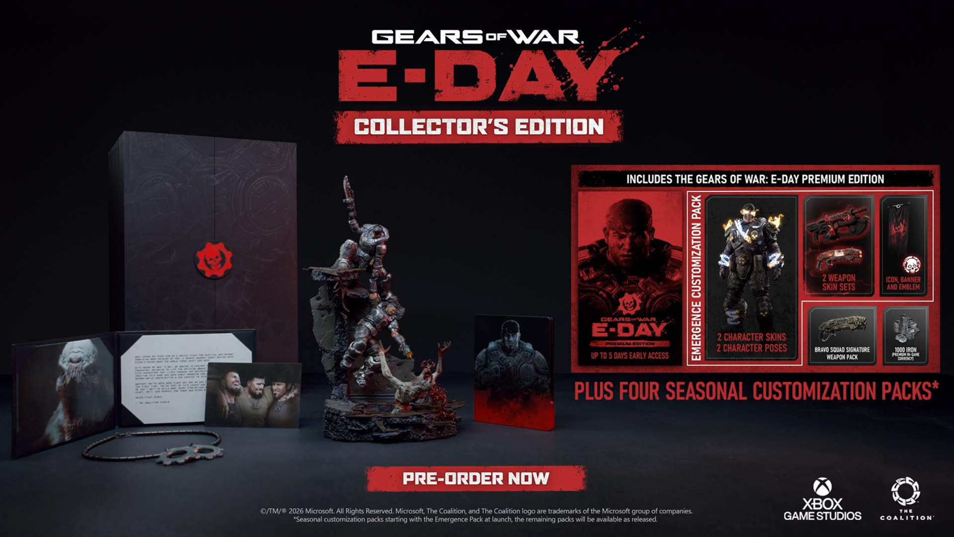 Gears of War: E-Day Collector’s Edition Revealed with Statue and SteelBook