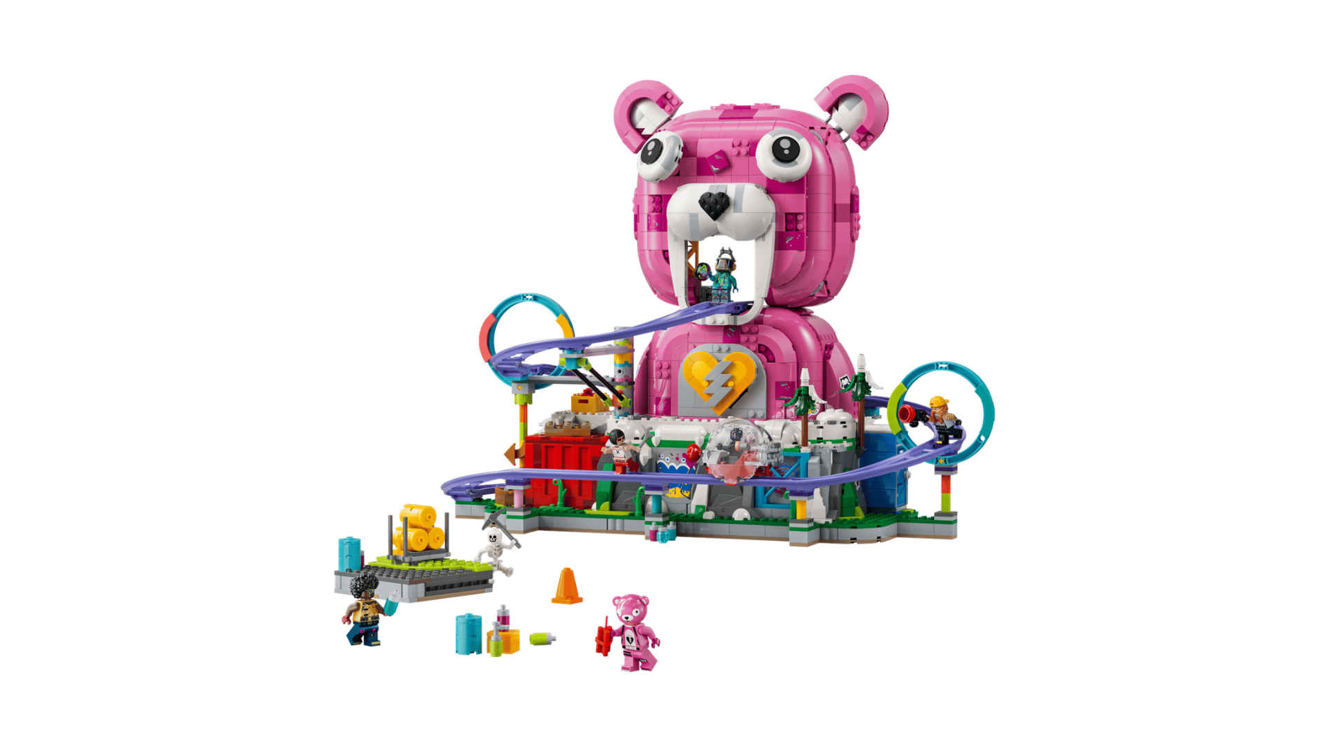 LEGO Fortnite Rave Cave (77082) Revealed With Rollercoaster and 6 Minifigures