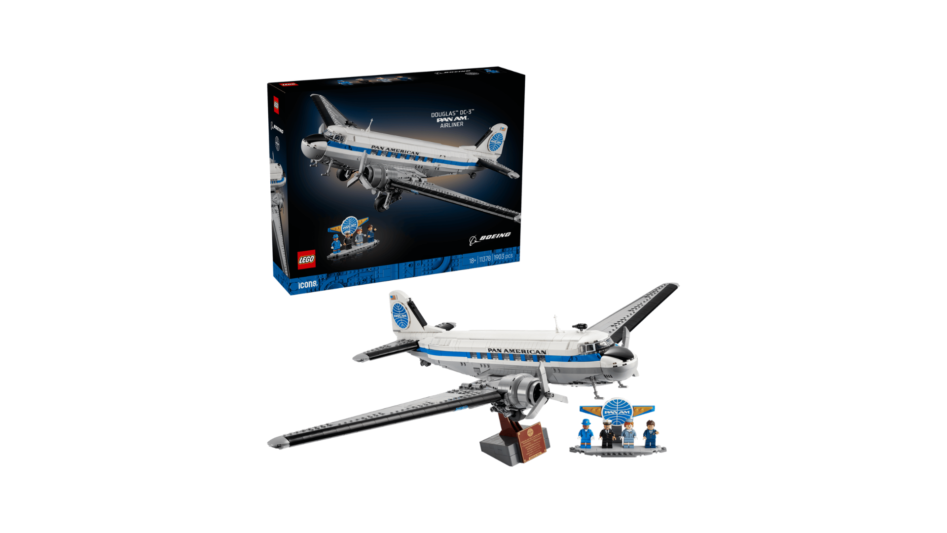 LEGO Icons DC-3 Pan Am Airliner (11378) Review & Details