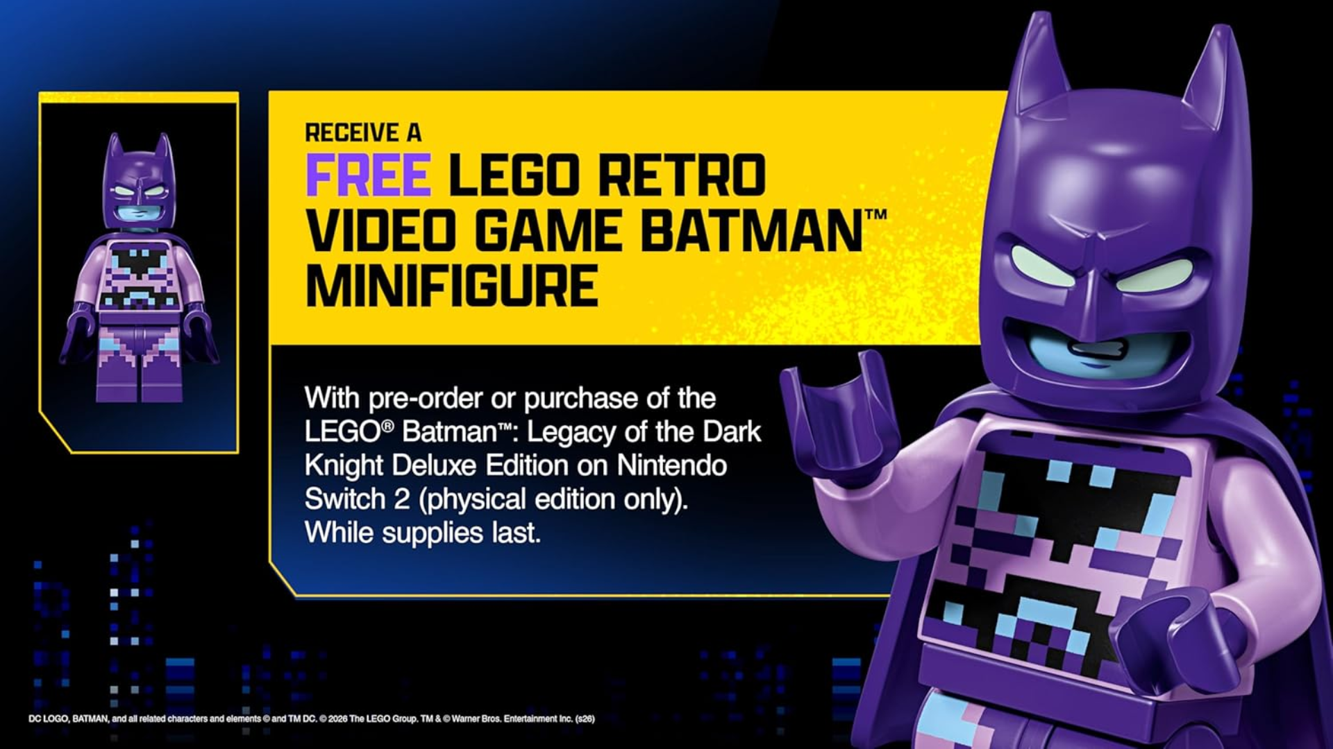 LEGO Batman: Legacy of the Dark Knight Deluxe Edition Reveals Exclusive Batman Minifigure