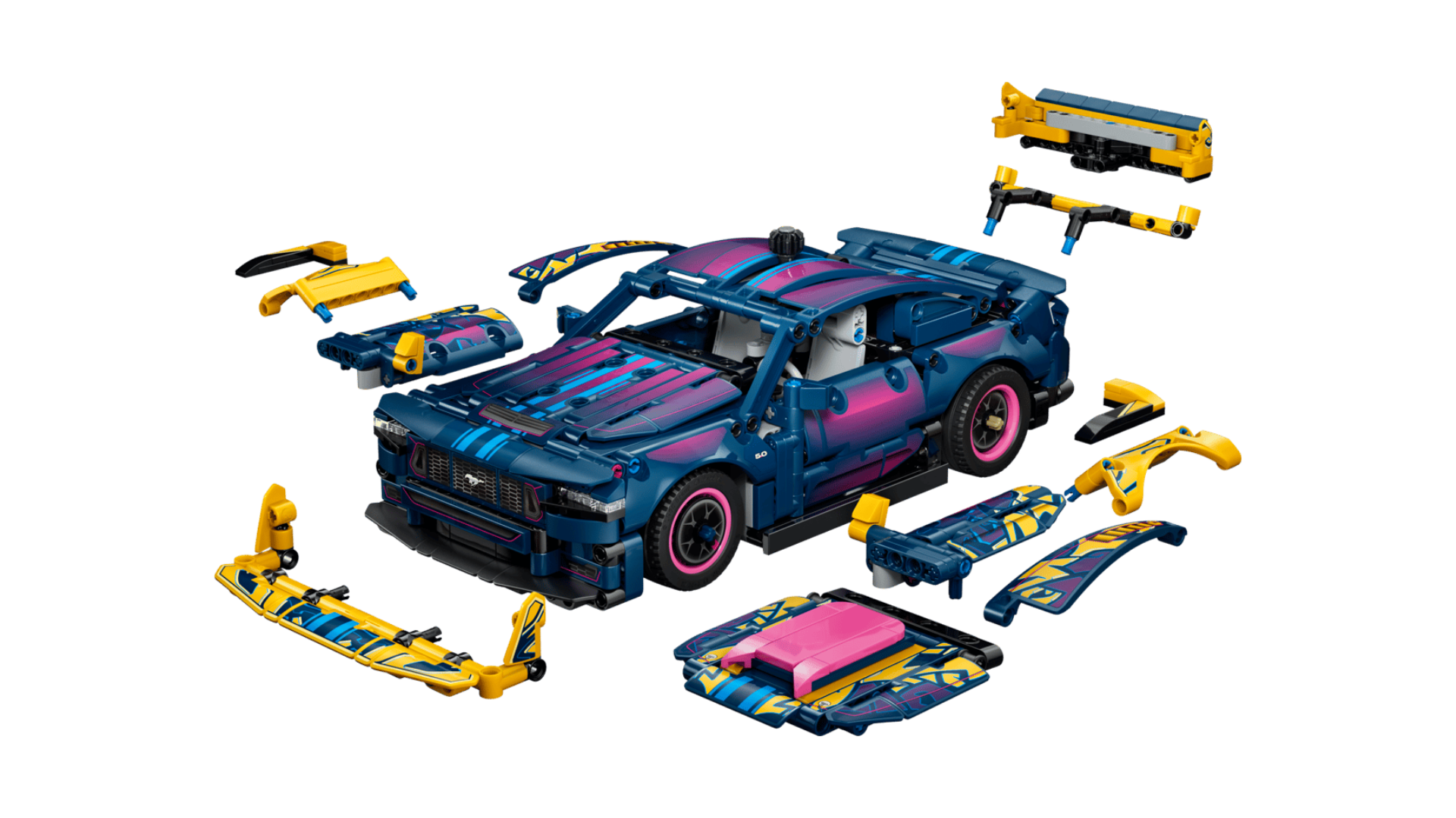 LEGO Technic Custom Garage Ford Mustang GT Car 42236 Revealed