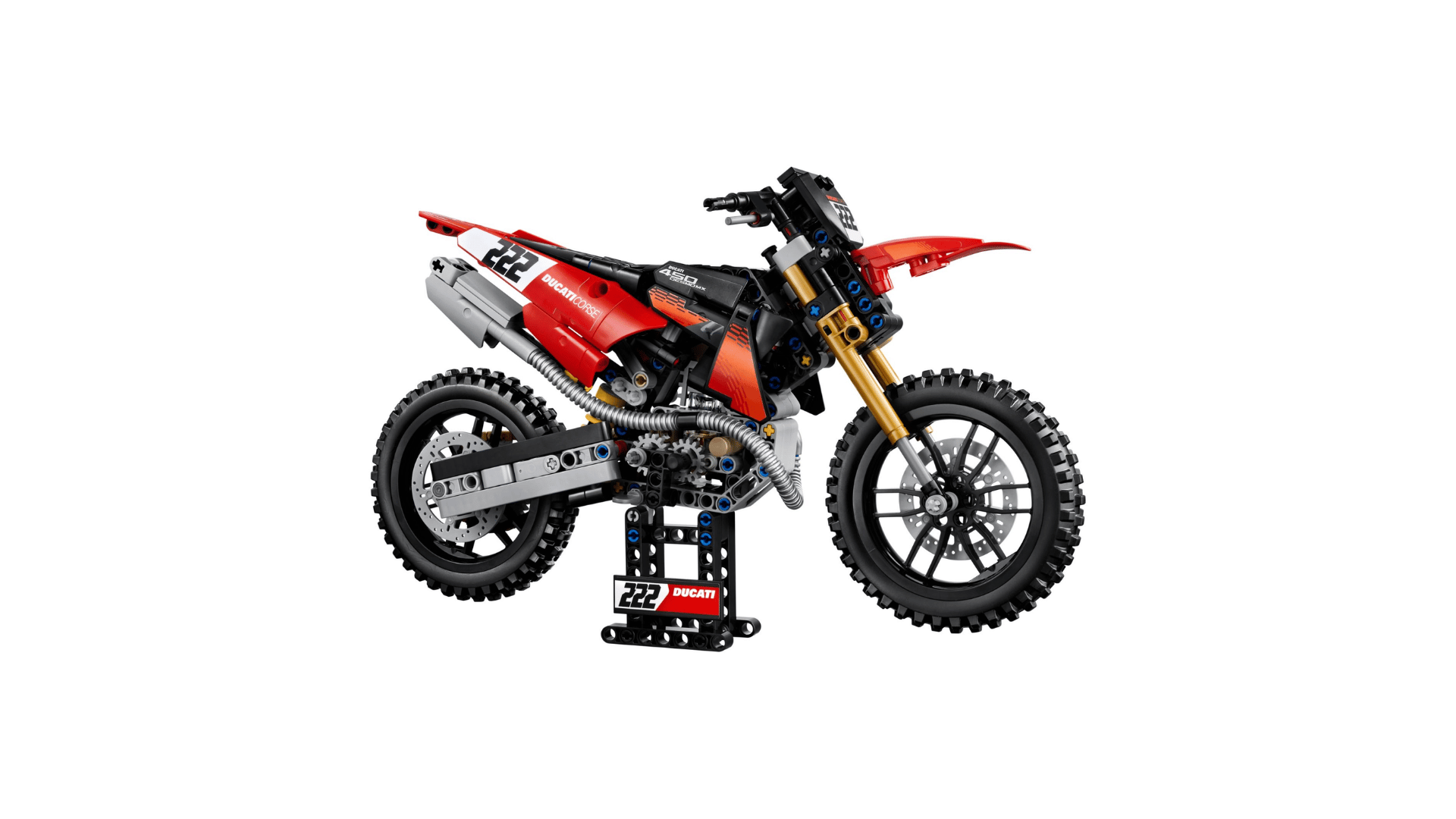 LEGO Technic Ducati Desmo450 MX Factory Motorcycle (42238) Revealed
