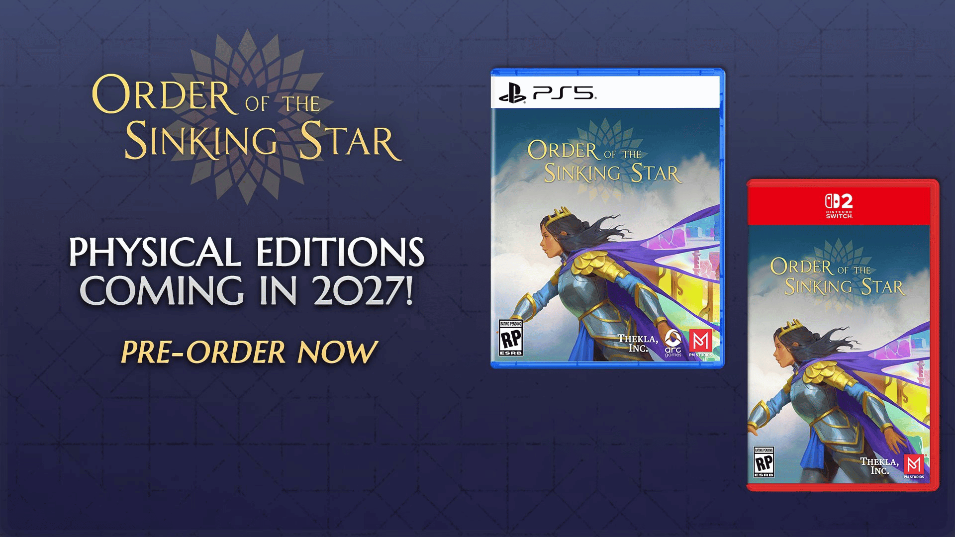 Order of the Sinking Star PS5 & Switch 2 Physical Release 2027