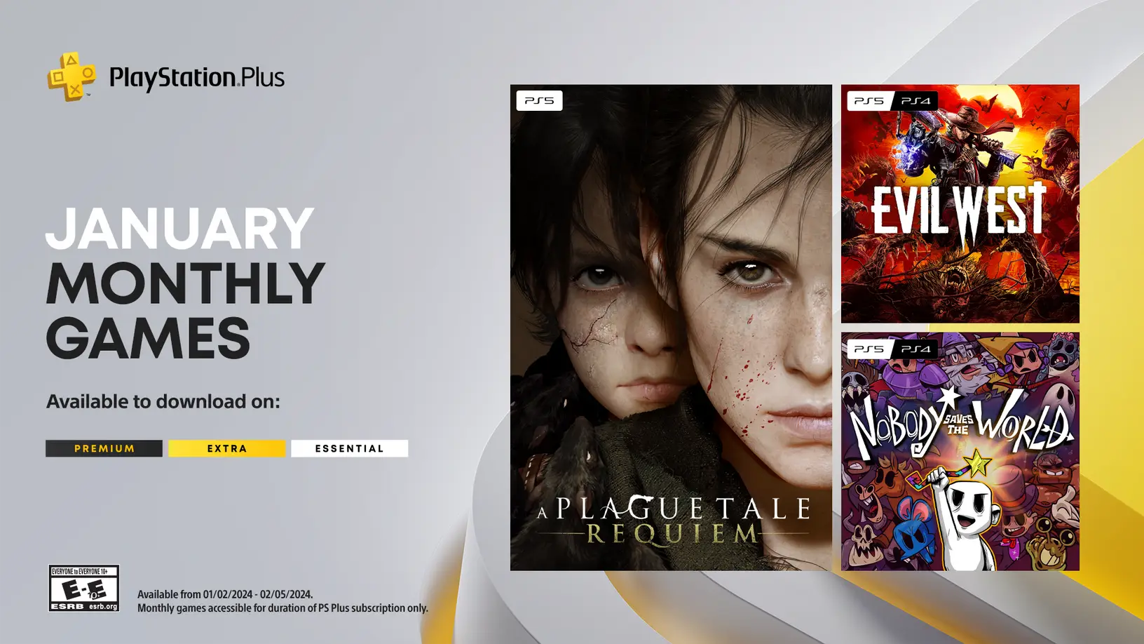 PlayStation Plus Monthly Games for January 2024
