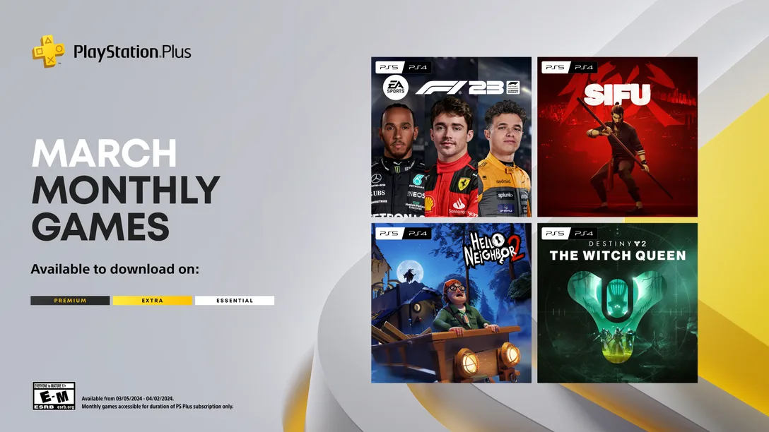 PlayStation Plus Monthly Games for March 2024
