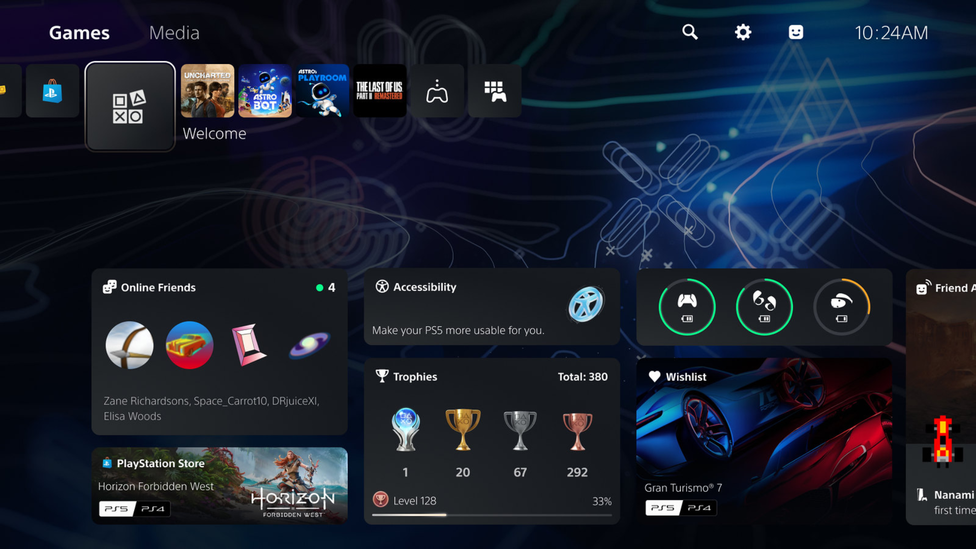 PS5 System Update: Welcome Hub, Party Share, and More
