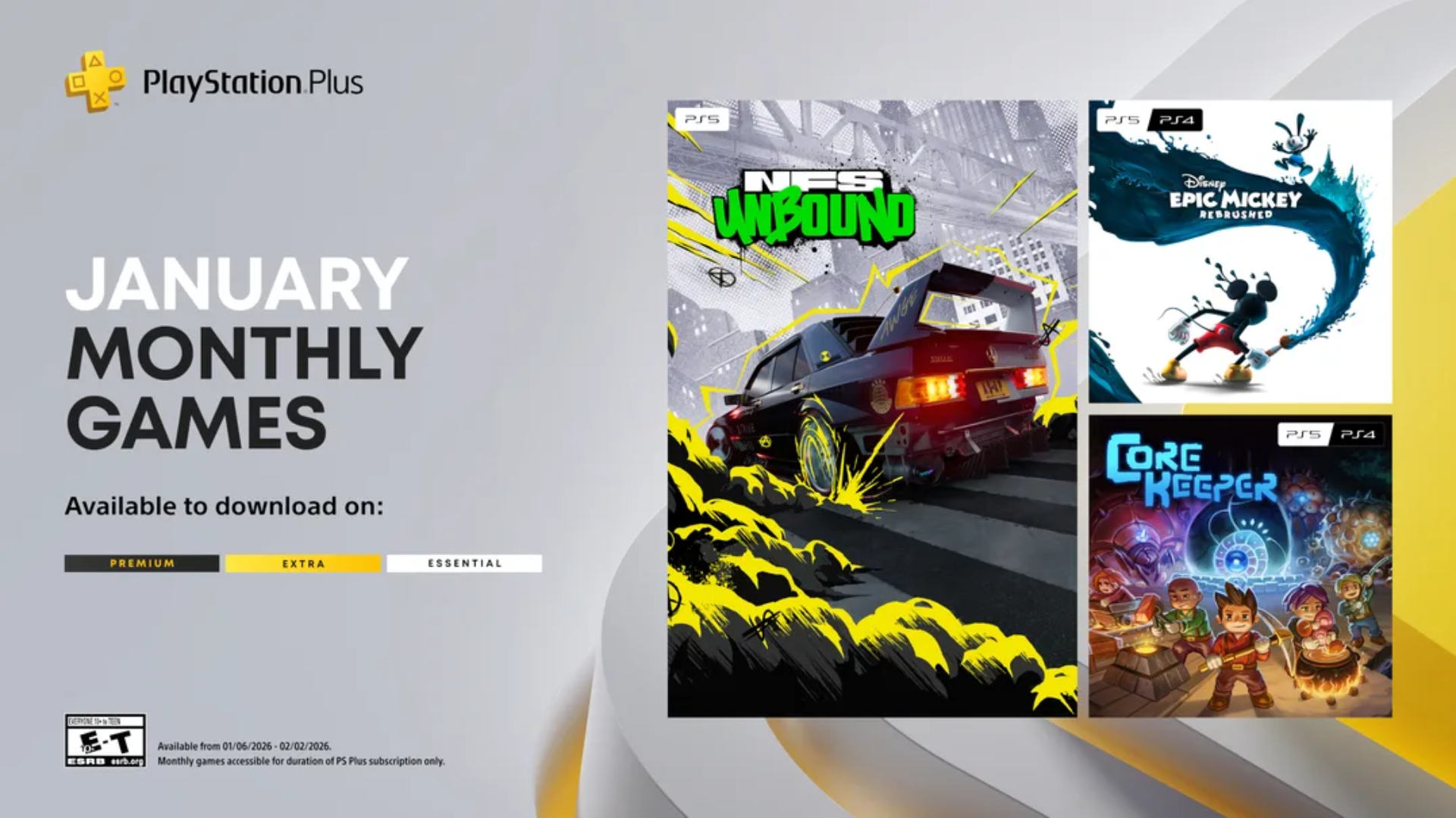 PlayStation Plus Monthly Games for January 2026 Revealed