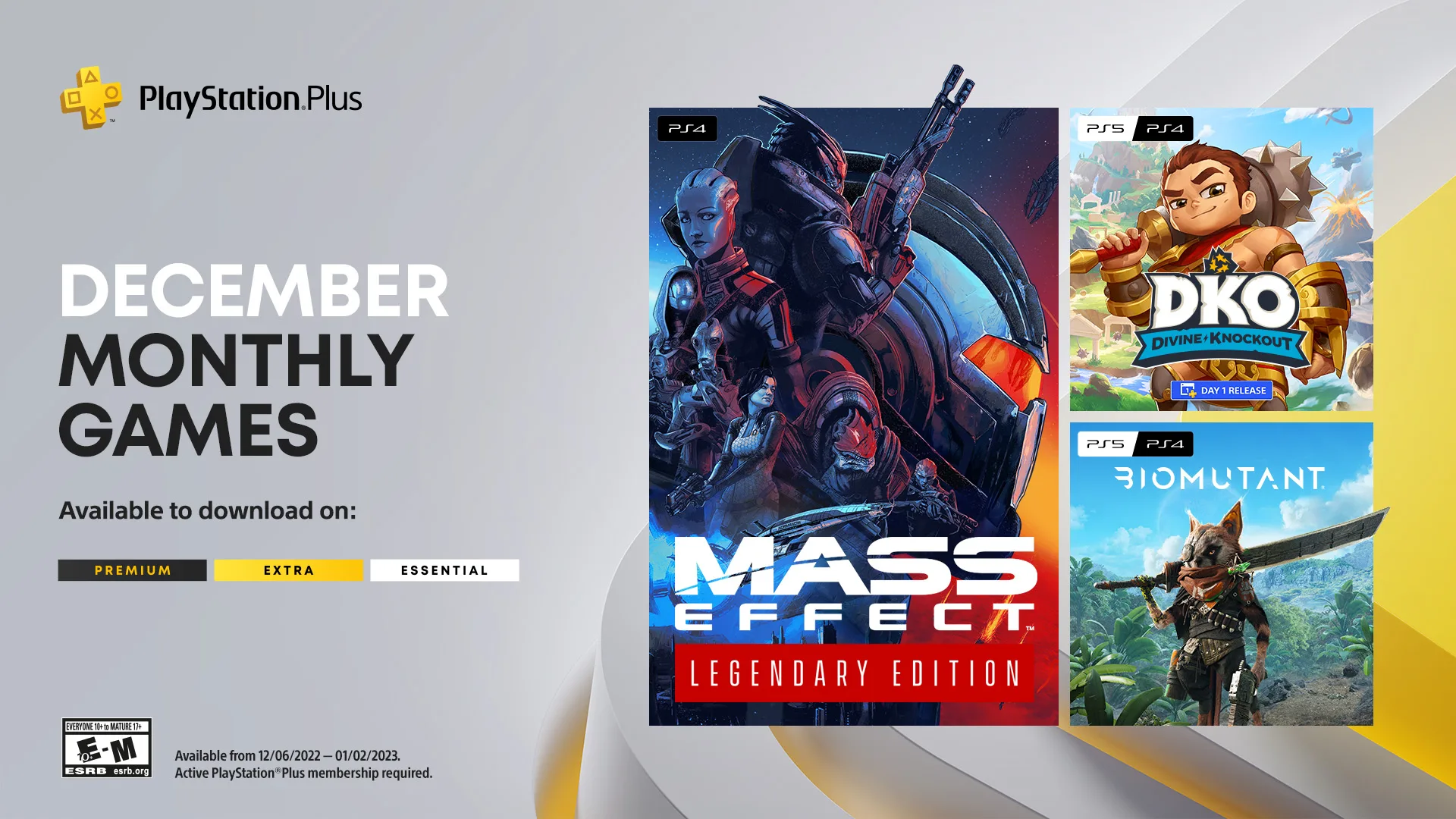 PlayStation Plus Monthly Games for December 2022