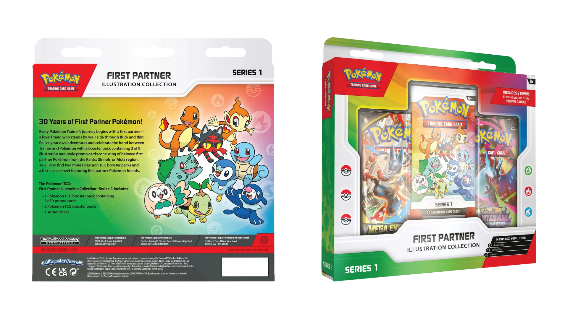 Pokémon First Partner Collections Revealed for 30th Anniversary