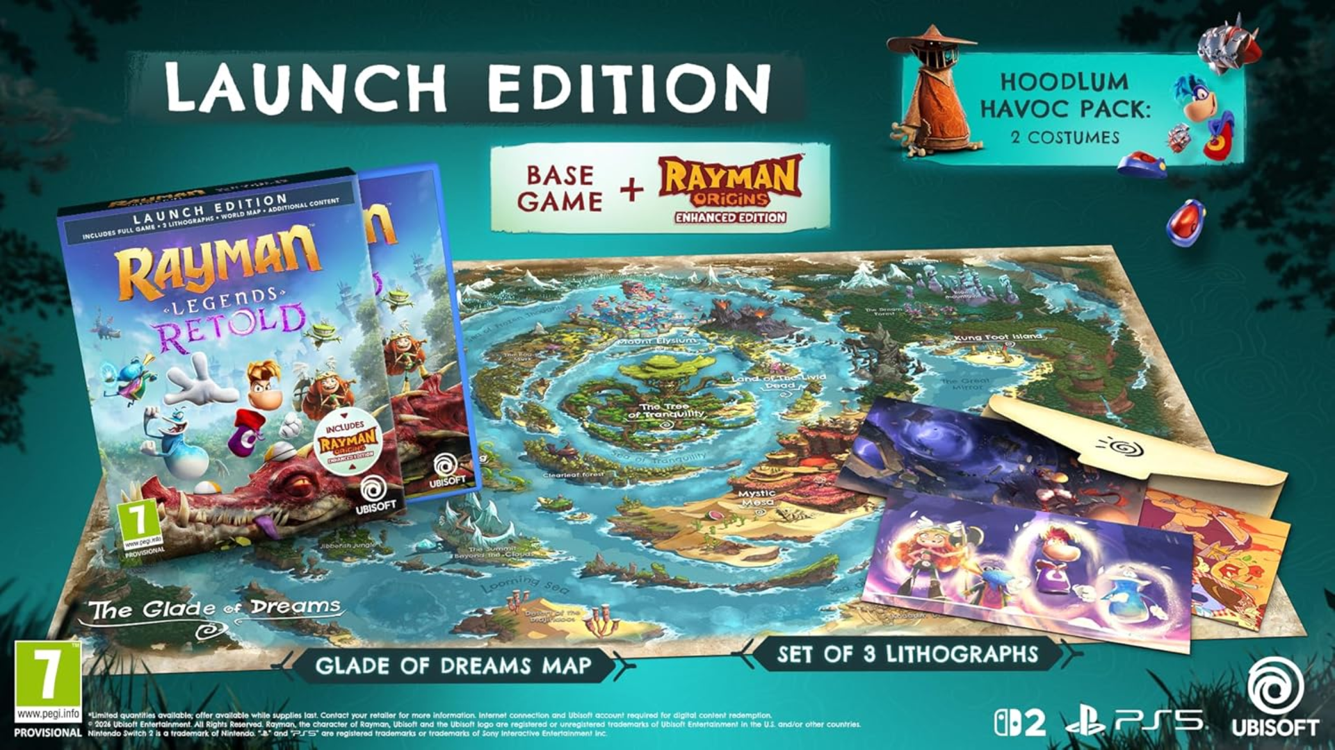 Rayman Legends Retold Launch Edition Includes Bonus Content and Collectables