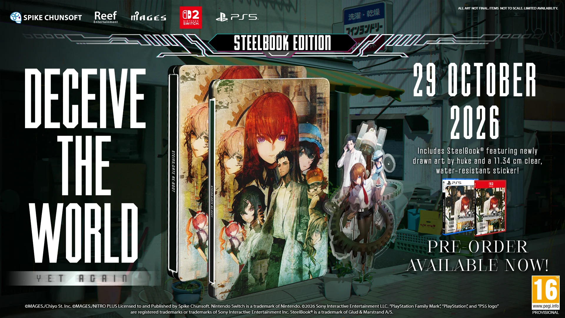 Steins;Gate Re Steelbook Edition Launches October 2026, Pre-Orders Live