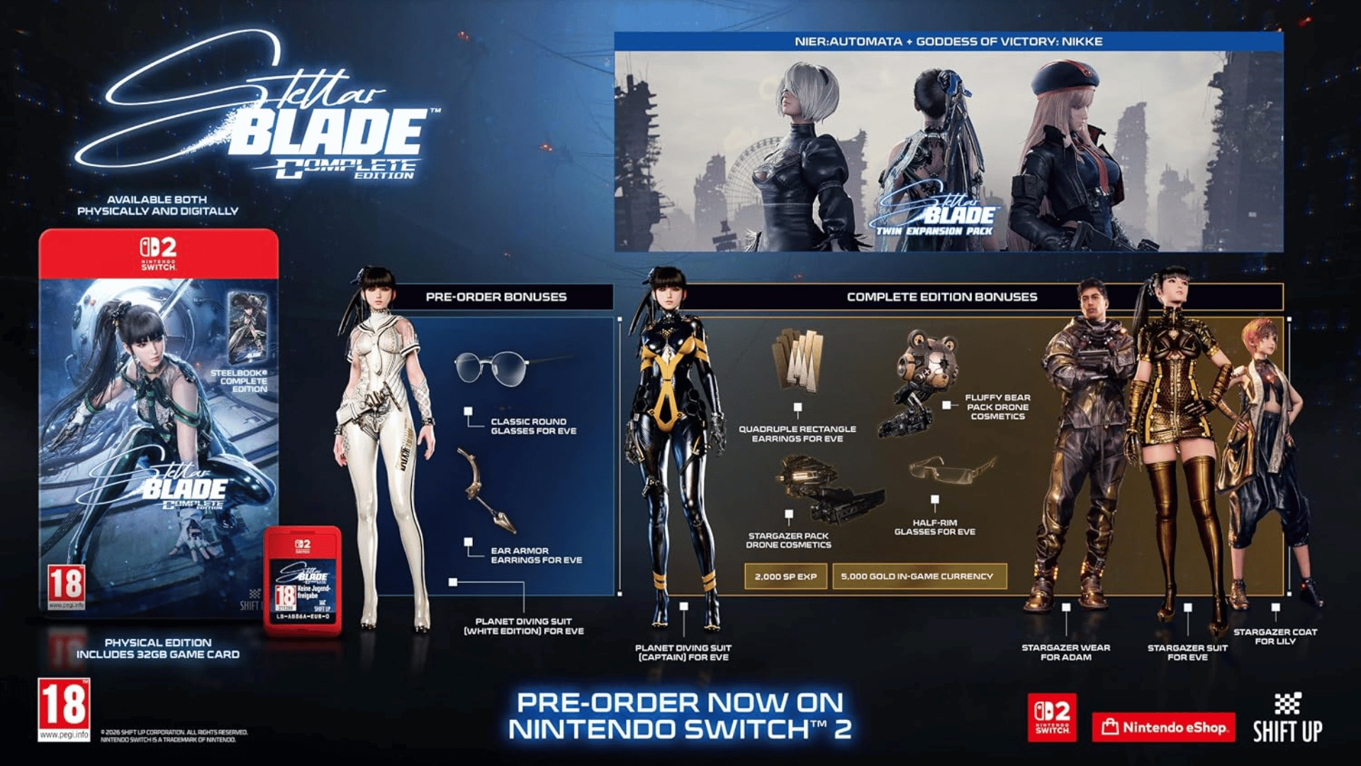 Stellar Blade Complete SteelBook Edition for Switch 2