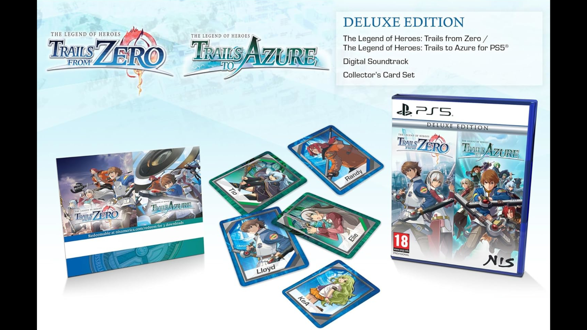 Trails from Zero / Trails to Azure Deluxe Edition Coming to PS5 and Switch 2