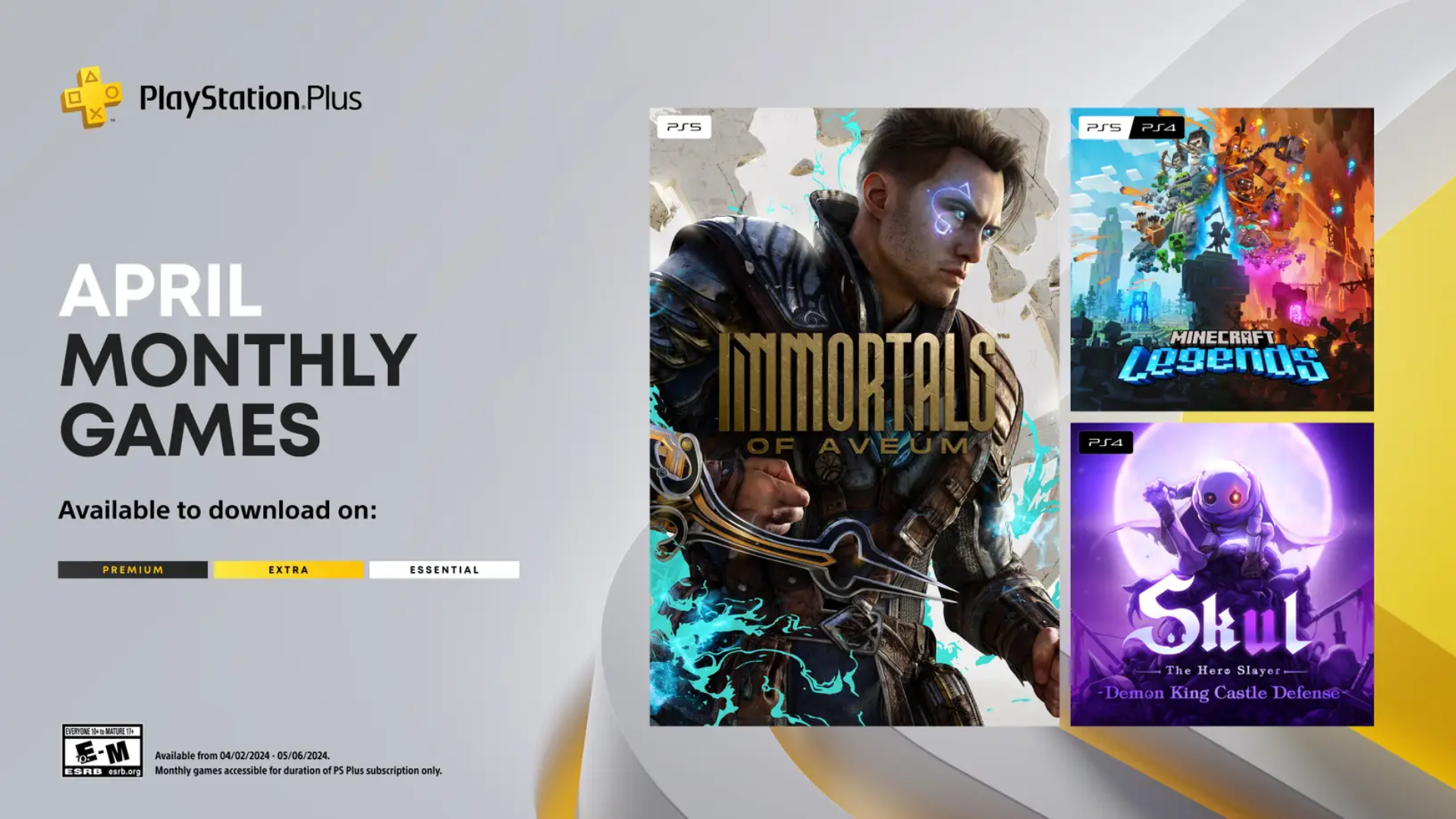 PlayStation Plus Monthly Games for April 2024