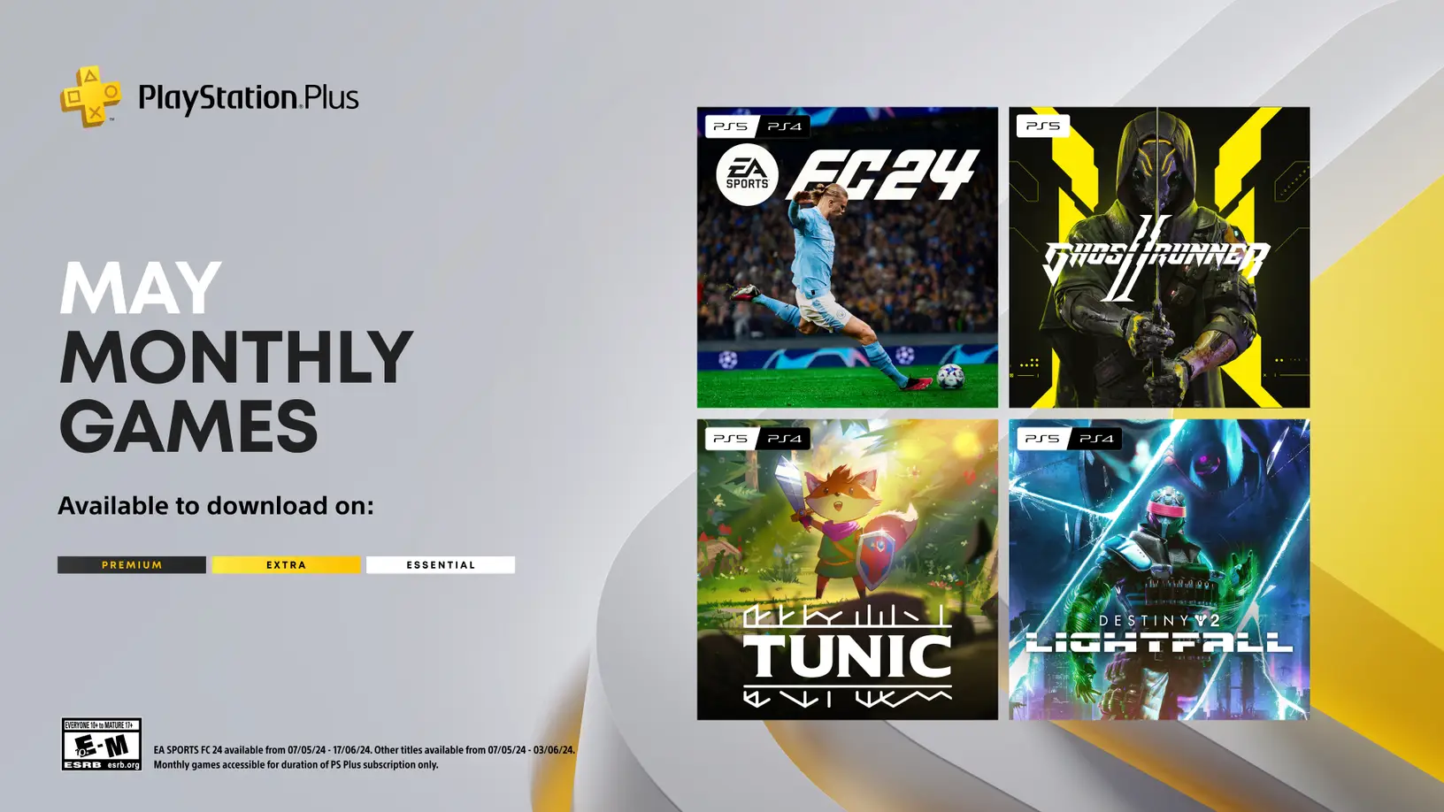 PlayStation Plus Monthly Games for May 2024