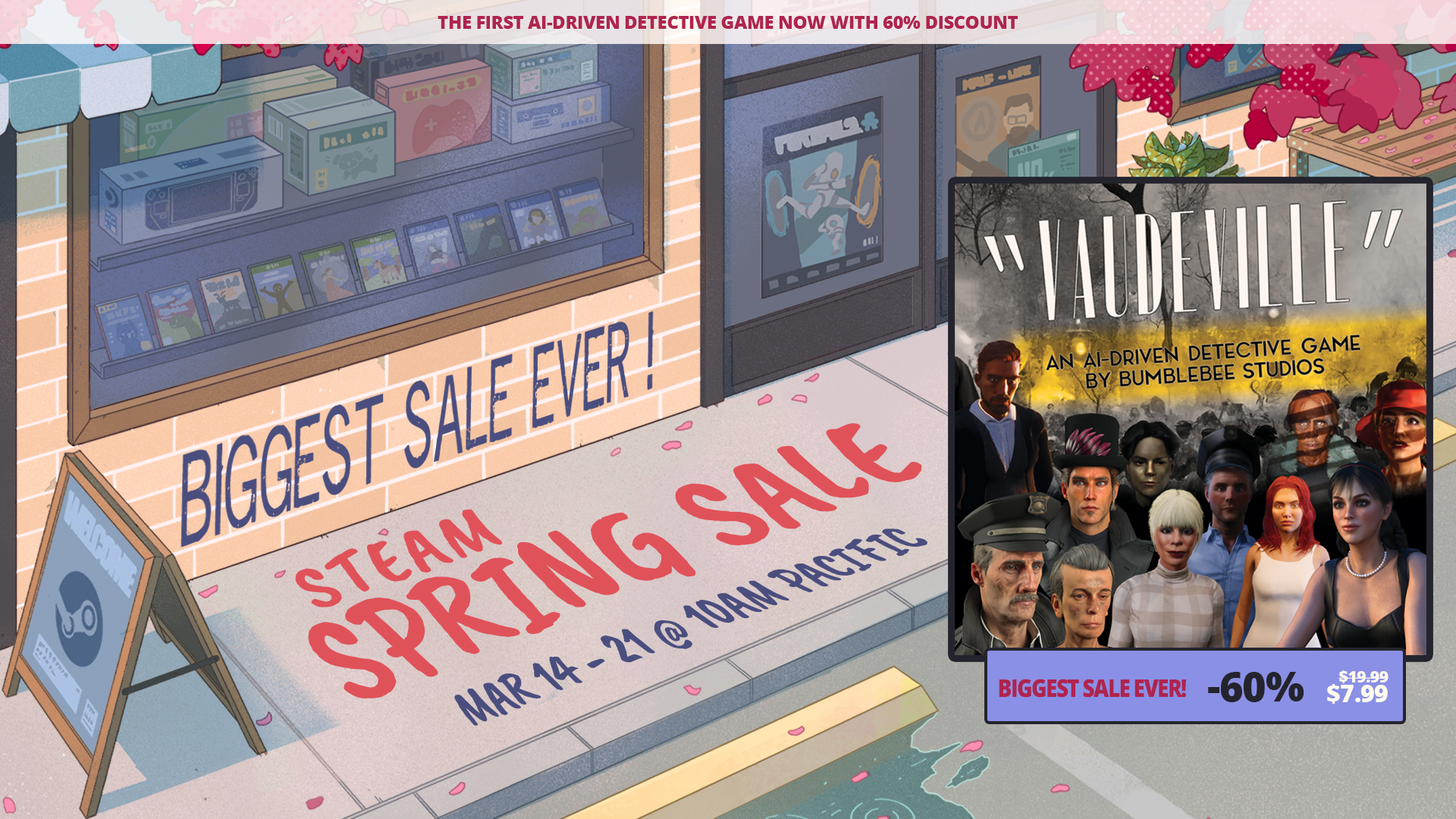 Get 60% Off Vaudeville in the Steam Spring Sales 2024
